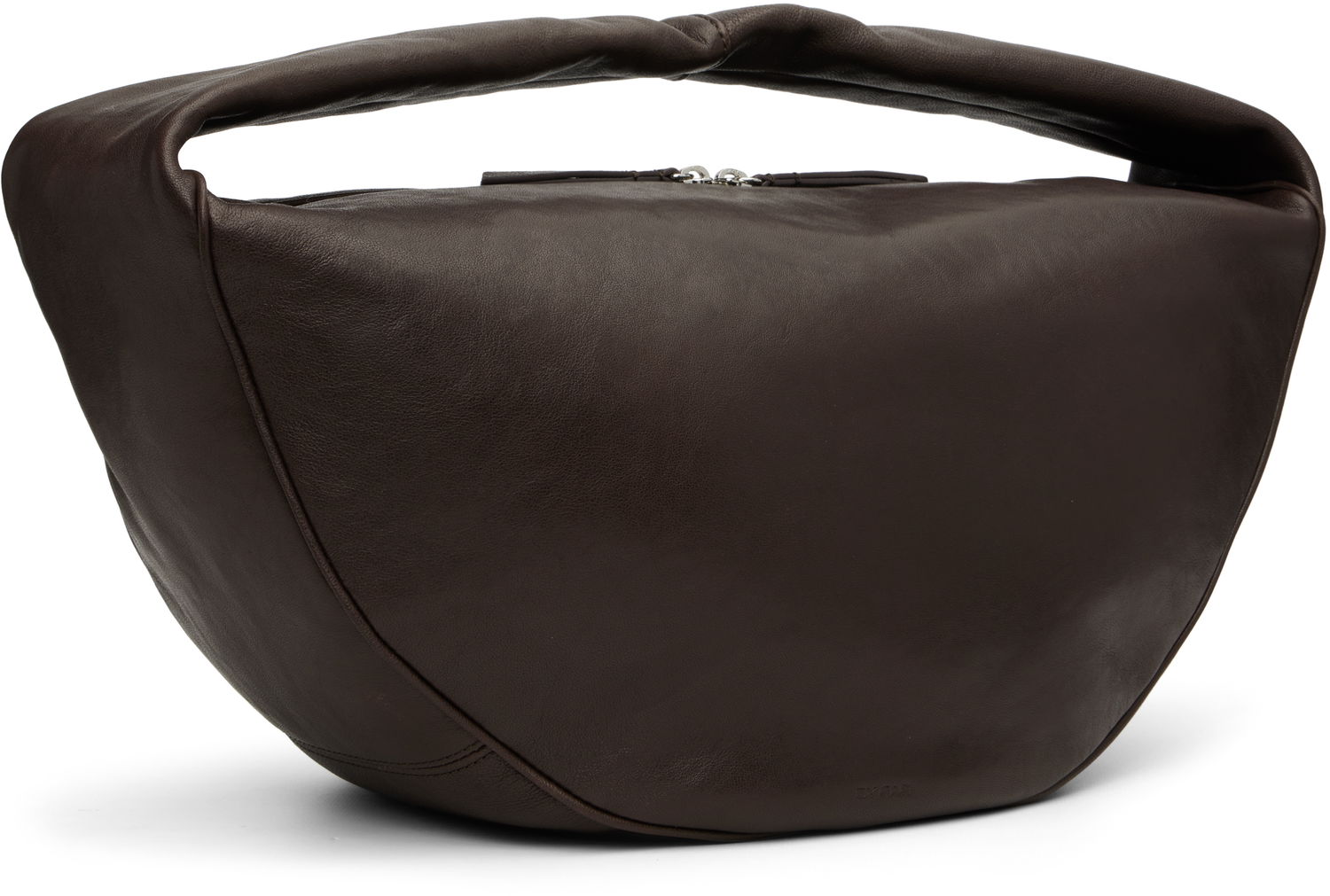 Taška cez rameno BY FAR BY FAR Maxi Cush Washed Leather Shoulder Bag Hnedá | MWBSB022LL034BR054PL, 1