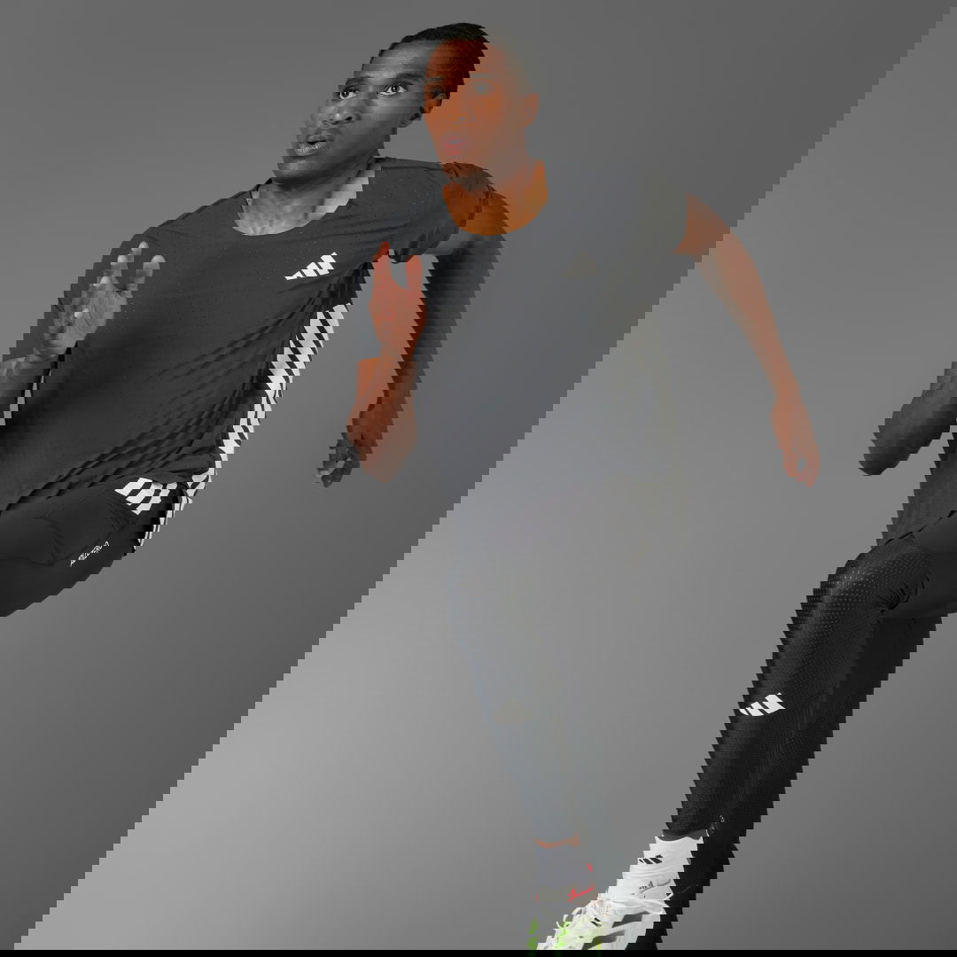 Tričko adidas Performance Adizero Running T-Shirt Šedá | JF3473, 0