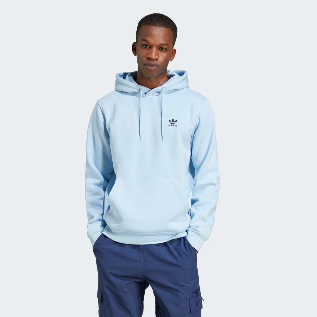 Mikina adidas Performance Trefoil Essentials Hoodie Modrá | JN0238, 0