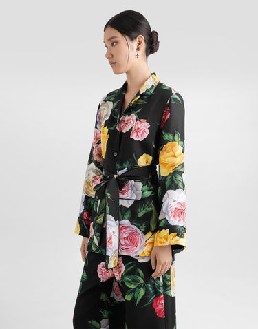 Pyžamo Dolce & Gabbana Dolce & Gabbana Silk Habotai Rose And Peony Print Pajama Shirt Rôznofarebný | F5I89TIS1XJHN5IY, 3