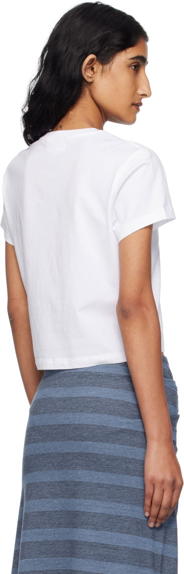 Crop Top MAISON KITSUNÉ Maison Kitsuné Baby Fox Cropped T-Shirt Biela | PW00111KJ7026, 2