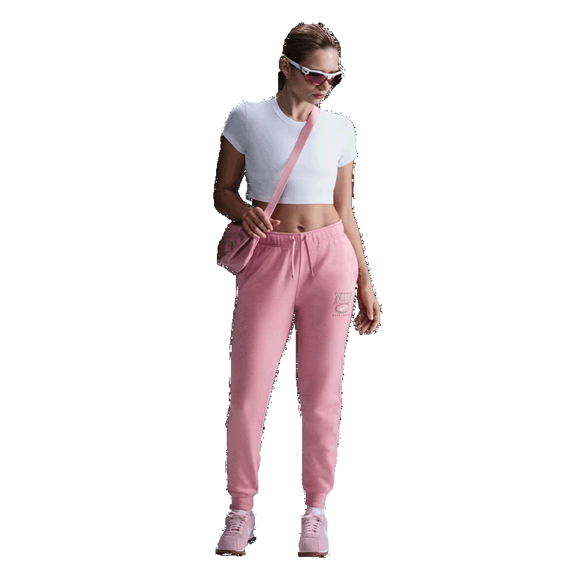 Tepláky Nike Club Fleece Graphic Standard Pants Ružová | IB1988-699