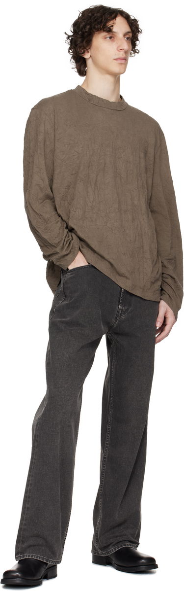 Tričko OUR LEGACY Our Legacy Big Longsleeve T-Shirt Hnedá | M2256BOC, 3