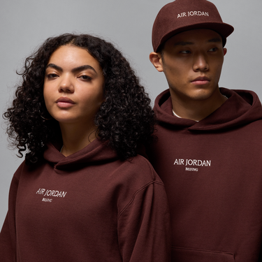Mikina Jordan Air Jordan Wordmark Fleece Hoodie Hnedá | HJ3450-227, 4