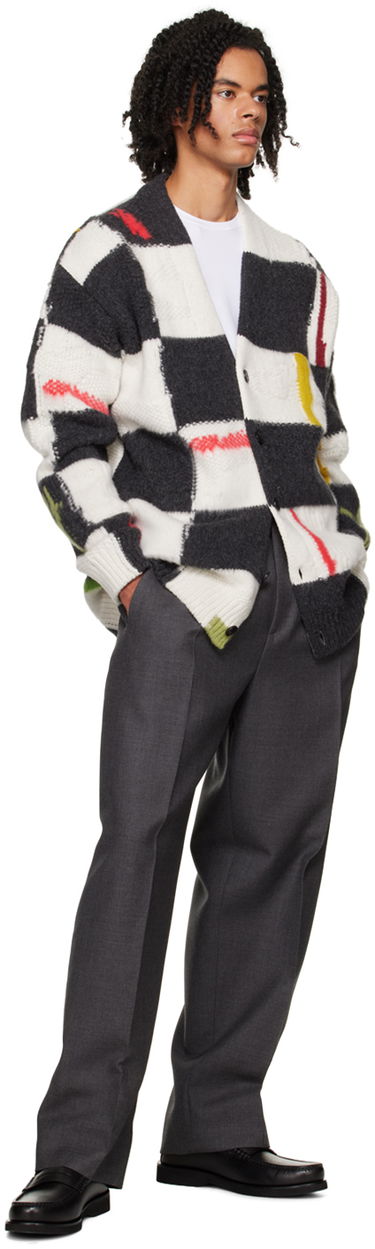 Sveter ZEGNA ZEGNA x The Elder Statesman Check Cardigan Rôznofarebný | TCW35A6-CRG, 3