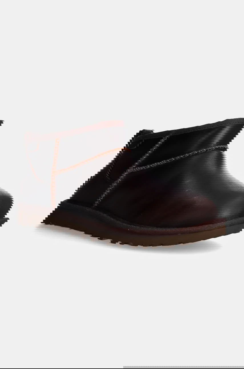 Tenisky a topánky UGG Leather Mini Boots Classic Ultra Mini Lthr Regen Hnedá | 1158191.IWD, 0