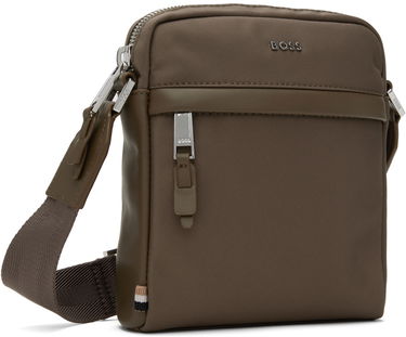Taška cez rameno BOSS BOSS Canvas Reporter Bag Zelené | 50536491, 1