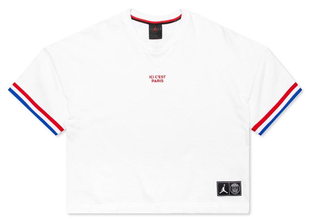 Crop Top Jordan PSG Top Biela | CQ7157-100, 0