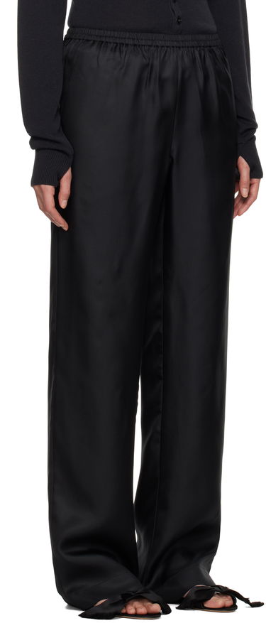 Nohavice Loulou de Saison Loulou de Saison Alera Silk Straight-Leg Trousers Žltá | ALERA, 4