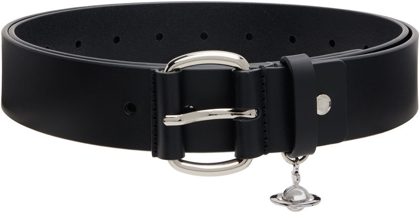 Opasok Vivienne Westwood Vivienne Westwood Wide Alex Charm Belt Čierna | 8201007KU-L00CH-