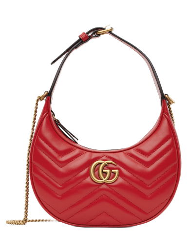 Taška cez rameno Gucci Mini GG Marmont Shoulder Bag Červená | 699514 DTDHT