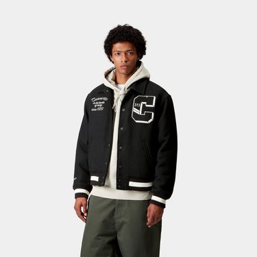 Bomber bunda Carhartt WIP WIP World Class Varsity Jacket Čierna | I035432_6, 0