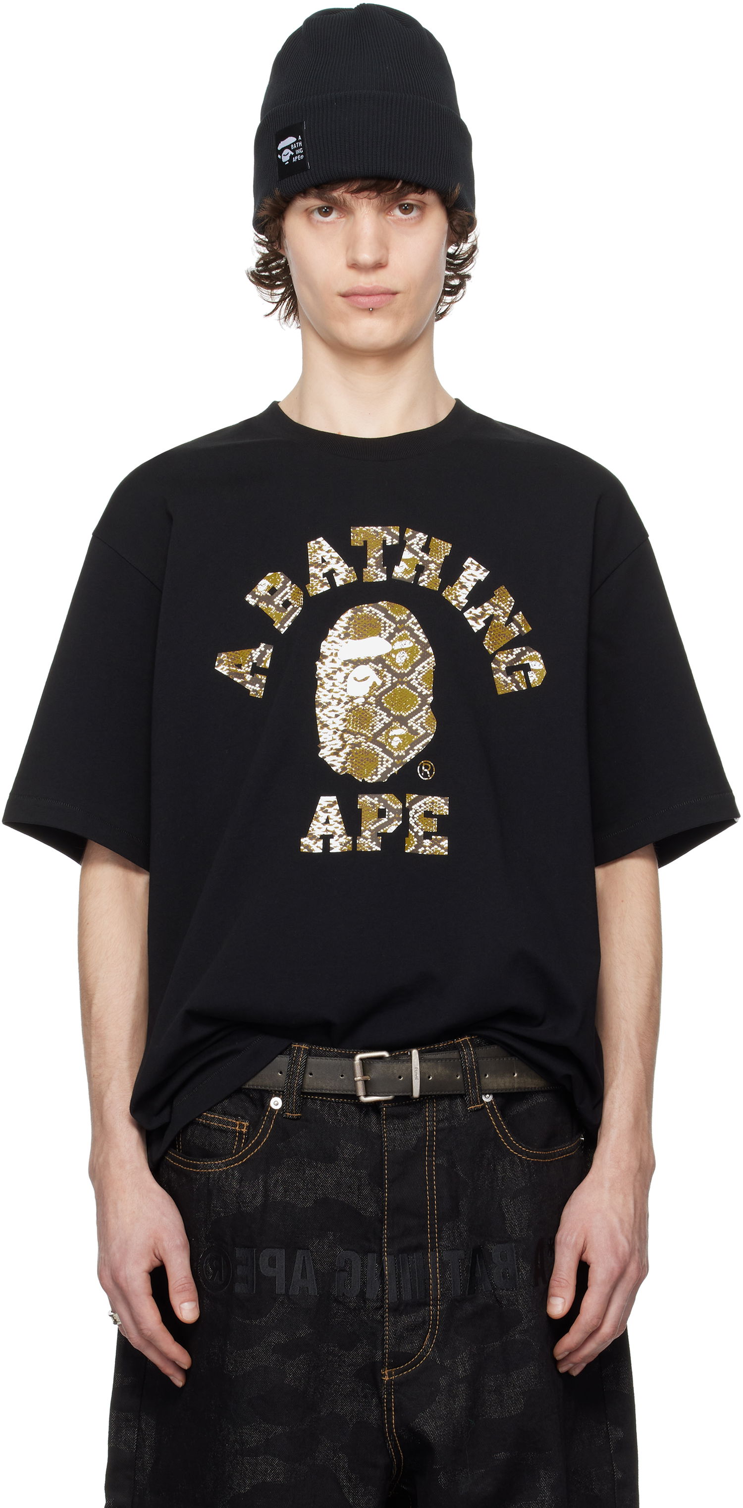 Tričko BAPE Printed T-Shirt Čierna | 1K70110317, 0