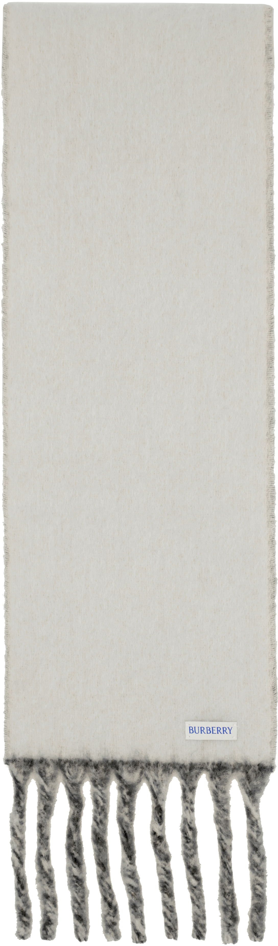 Šál Burberry Burberry Alpaca Wool Blend Logo Scarf Čierna | 8114081, 1
