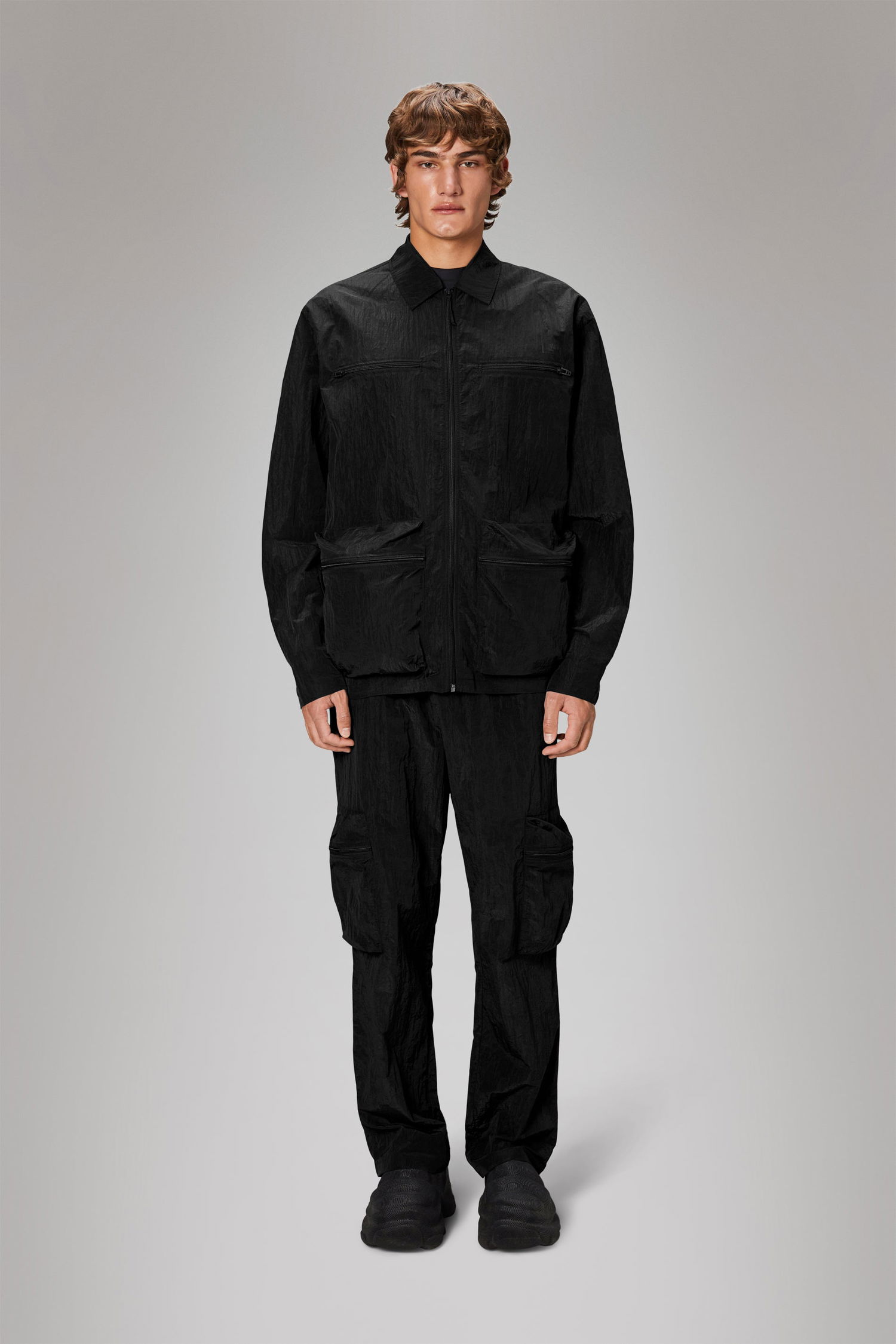 Bomber bunda Rains Kano Overshirt Čierna | 19220\01, 1
