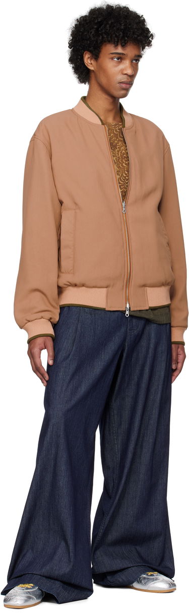 Bomber bunda Dries Van Noten Dries Van Noten Reversible Gabardine Bomber Jacket Hnedá | 251-020522-1503, 4