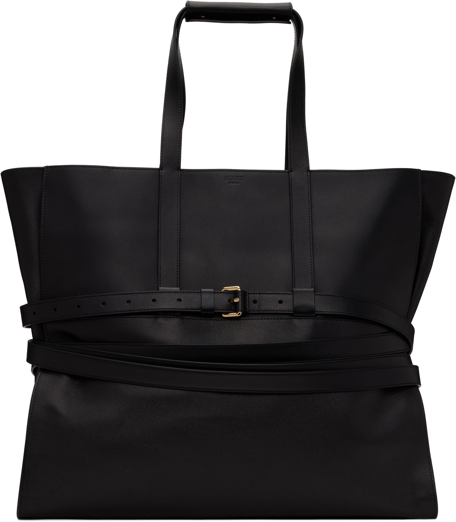 Tote bag Moschino Moschino 'Tie Me' Leather Tote Čierna | MC4156PP1M 251MOOA0 000, 0