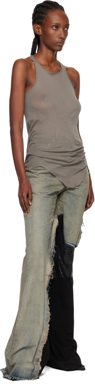 Džínsy Rick Owens Concordians Bolan Distressed Patchwork Raw Edge Bootcut Jeans Rôznofarebný | RO02E4329 DWG769, 3