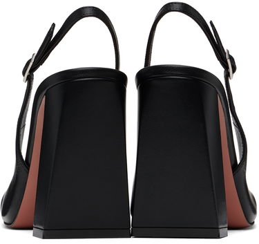 Tenisky a topánky Amina Muaddi Amina Muaddi Sling Heels Čierna | CHARLOTTE SLING BLOCK NAPPA, 1