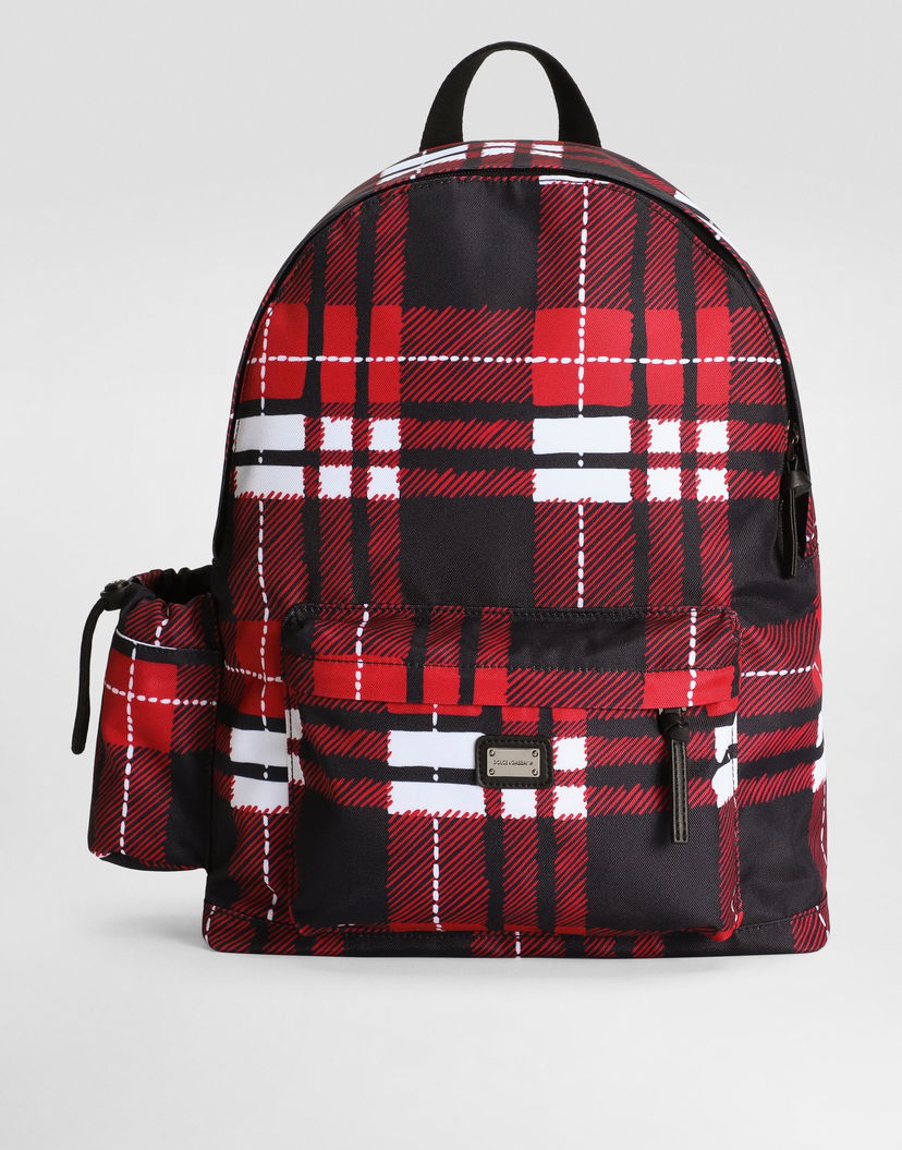Batoh Dolce & Gabbana Dolce & Gabbana Nylon Plaid Print Backpack Rôznofarebný | EM0139AV246HS5QB