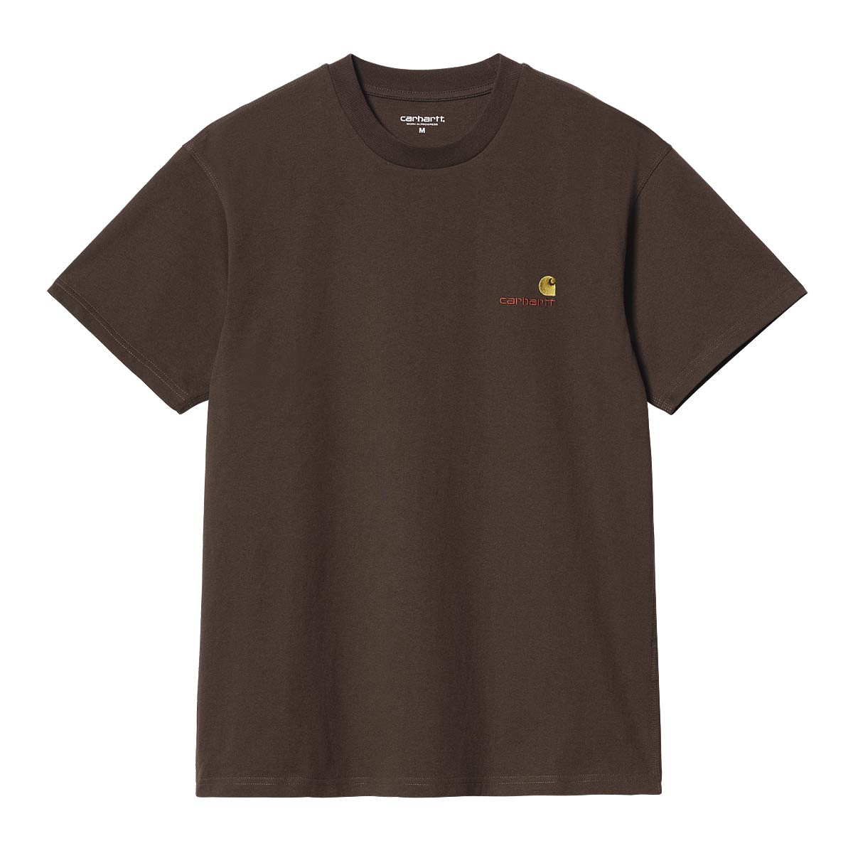 Tričko Carhartt WIP American Script T-Shirt Hnedá | I029956.47XX, 1