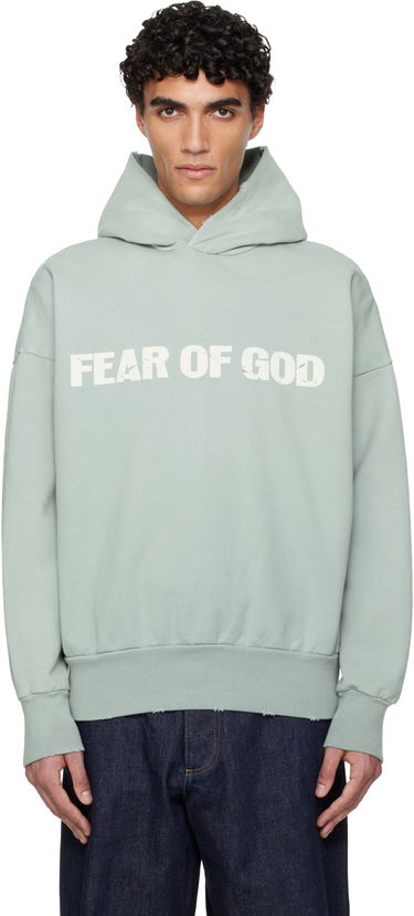 Mikina Fear of God Distressed 'Heaven' Hooded Sweatshirt Zelené | FG25FW12-12115BHF-974, 0