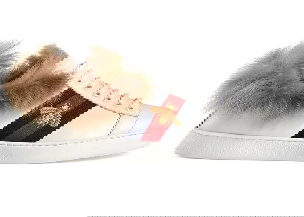 Tenisky a topánky Gucci Ace 'Fur' Biela | 496093 0FI50, 0