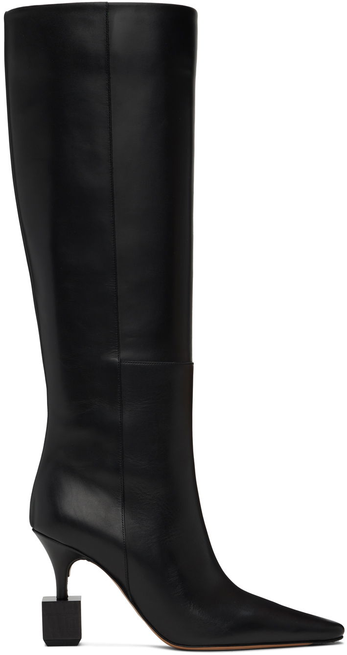 Oblečenie Jacquemus Jacquemus La Casa Bisou Tall Boots Čierna | 24H243FO150-4323