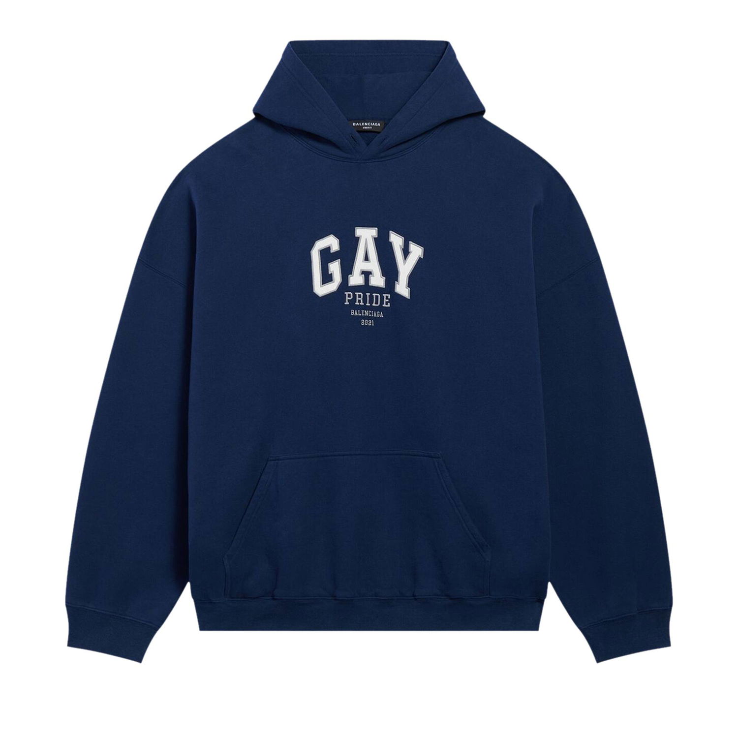 Mikina Balenciaga Pride Boxy Hoodie Navy | 651799 TLV54 8561, 1