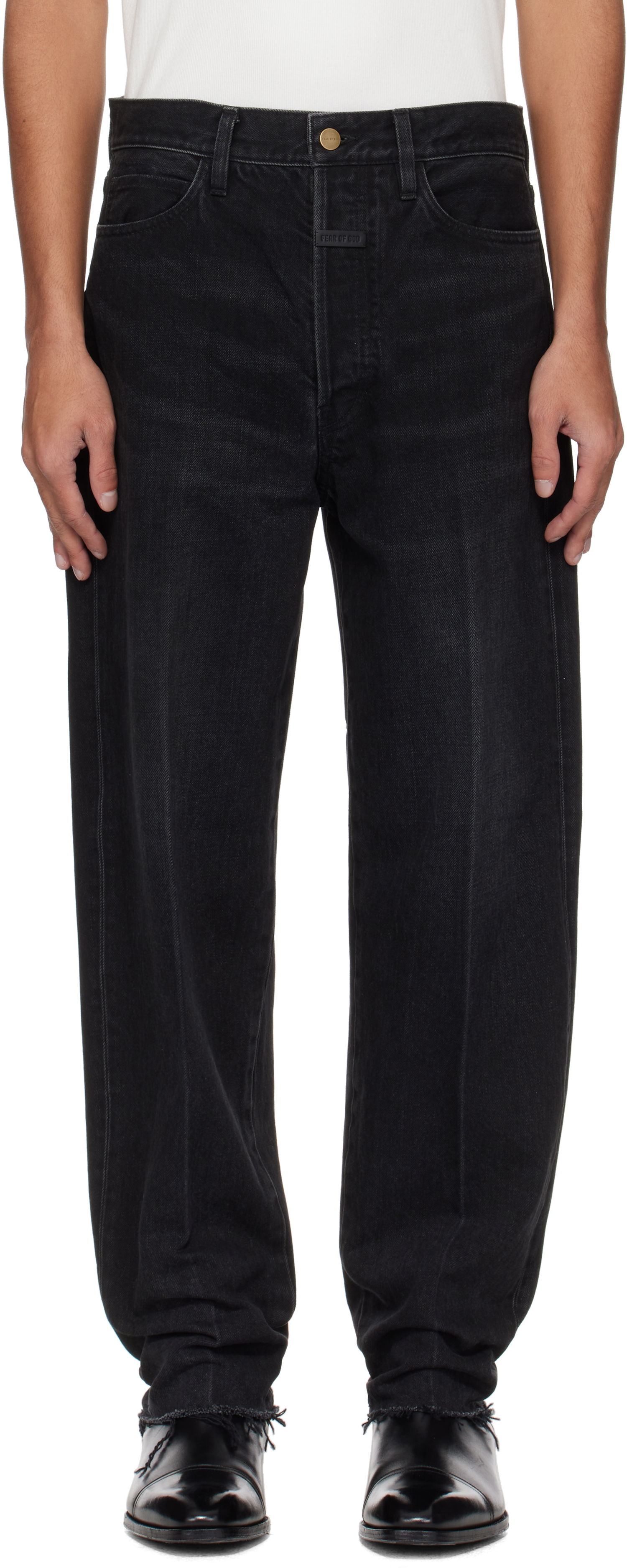 Džínsy Fear of God Fear of God 80s 5 Pocket Jeans Čierna | FGE240-410DNM, 0