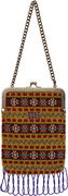 Bode Beaded Bracken Frame Bag with Tassels