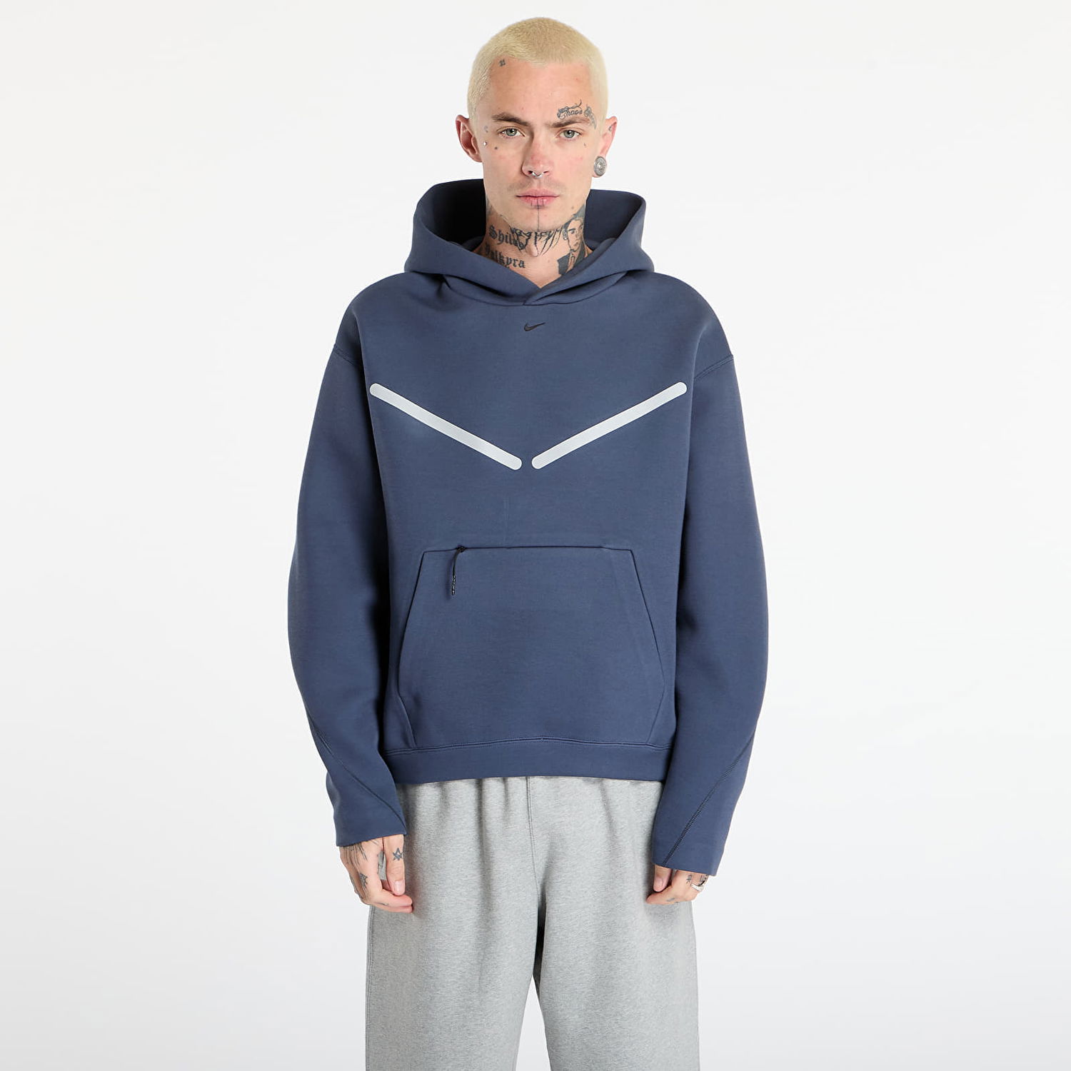 Mikina Nike Tech Pullover Hoodie with Reflective Accents Navy | HV1342-437, 0