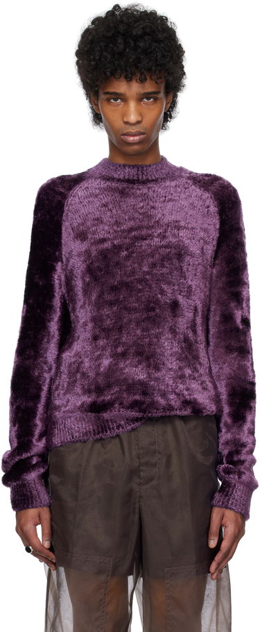 Sveter Dries Van Noten Dries Van Noten Shag Knit Sweater Fialová | 251-021227-1707, 0