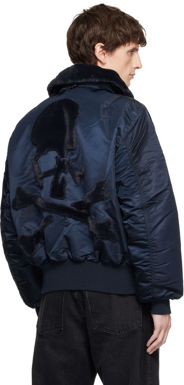 Bomber bunda Mastermind WORLD MASTERMIND WORLD Alpha Industries Edition Flight Reversible Bomber Jacket Modrá | MW25C15-BL105, 2