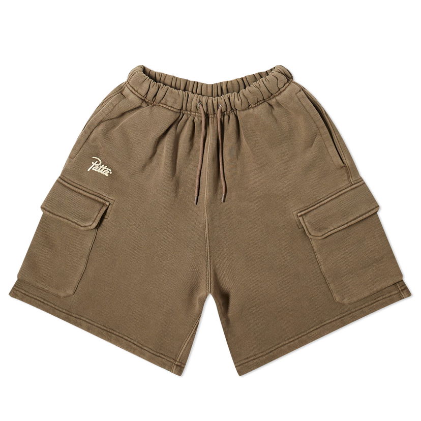 Šortky Patta Basic Washed Cargo Sweat Shorts Hnedá | POC-SS24-332-0207-063