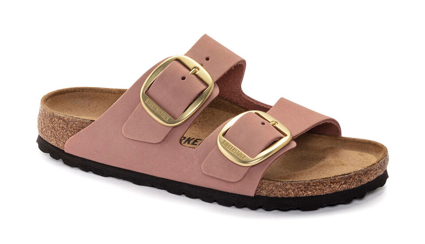 Arizona Big Buckle Nubuck Leather Sandals