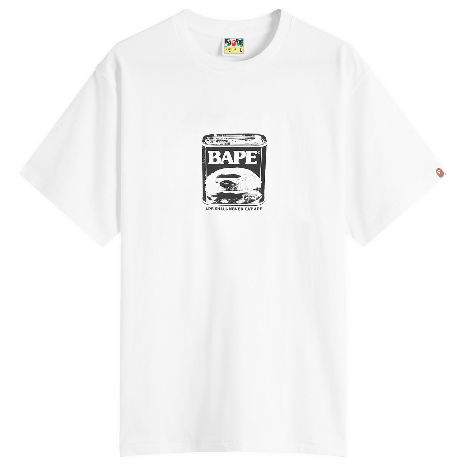 Tričko BAPE A Bathing Ape Can Food T-Shirt Biela | 001TEL801336M-WHT, 1