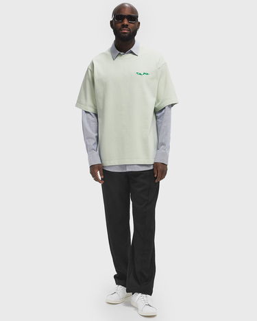 Tričko ØLÅF Olaf Wavy Drift Embroidered T-Shirt Zelené | M200106-PALE-GREEN, 1