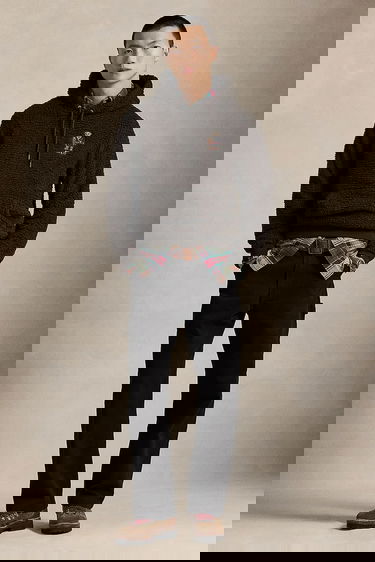 Mikina Polo by Ralph Lauren Fleece Hoodie with Polo Bear Appliqué Hnedá | 710981798, 2