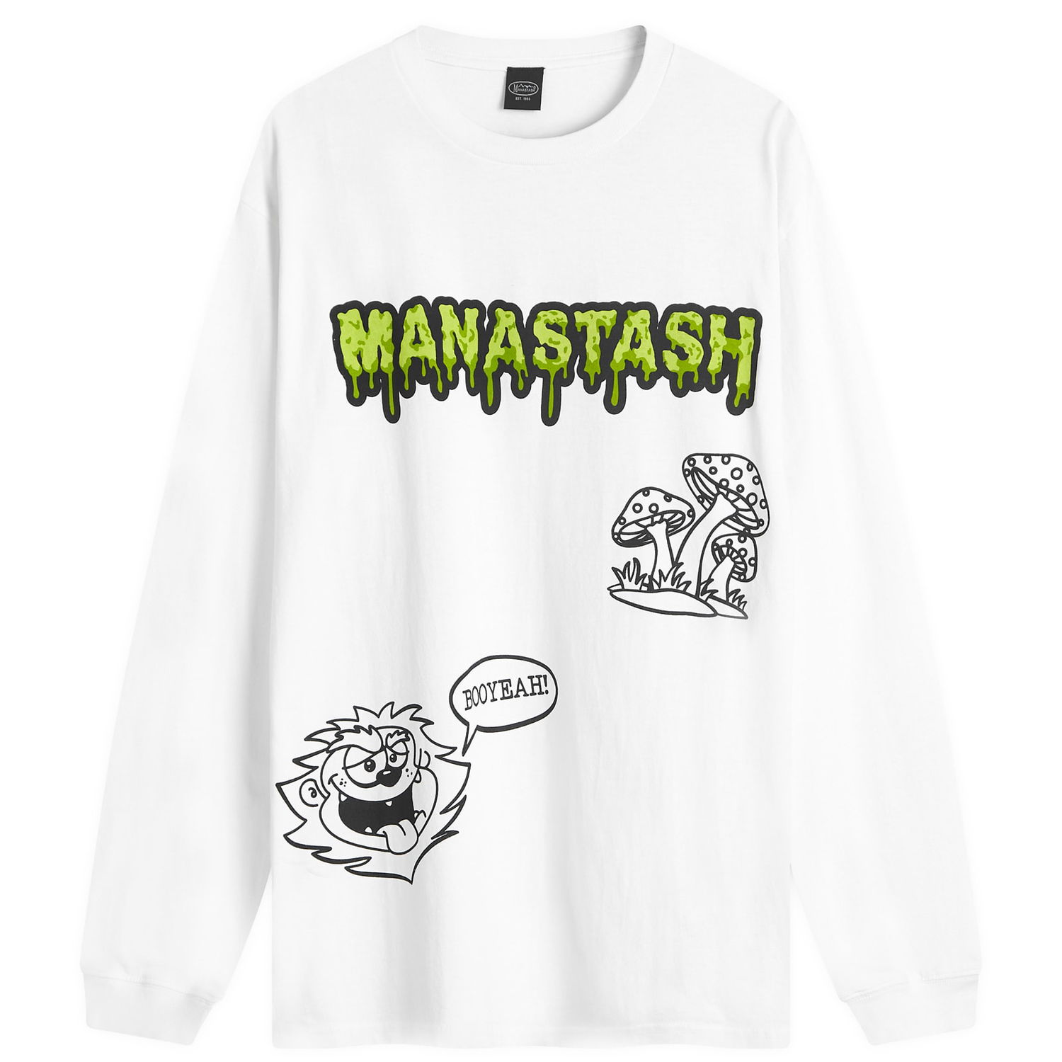 Tričko Manastash Long Sleeve Mushroom T-Shirt Biela | 7924230010-030, 0