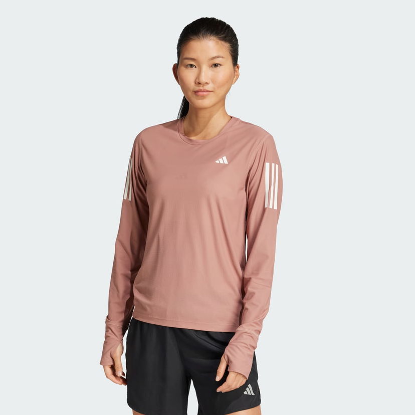 Tričko adidas Performance Long Sleeve Running Shirt Ružová | JC7225