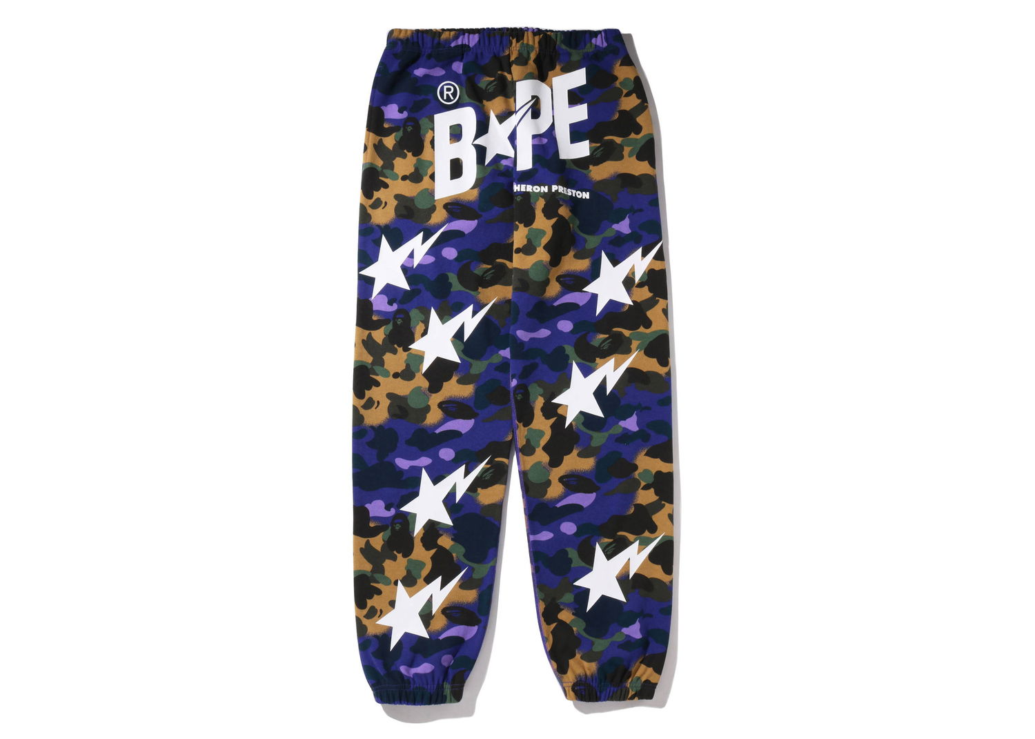 Tepláky BAPE Heron Preston x Mix 1st Camo Sweatpants Fialová | 1I23-152-904, 0