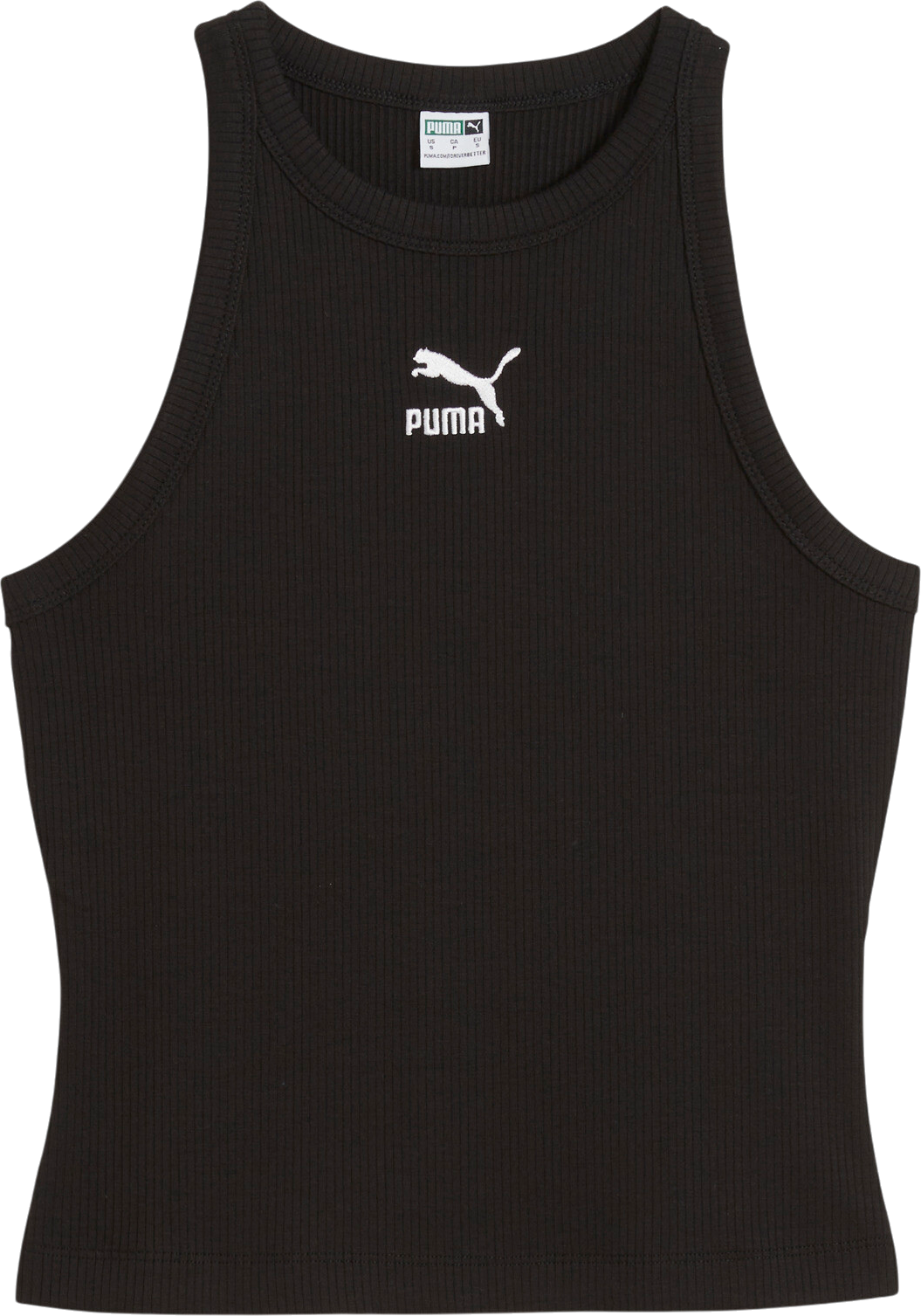 Tielko Puma Classics Ribbed Slim Tank Top Čierna | 624371-01, 0