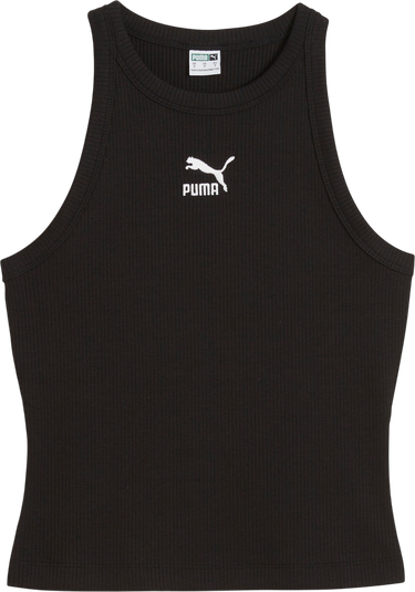 Tielko Puma Classics Ribbed Slim Tank Top Čierna | 624371-01, 0