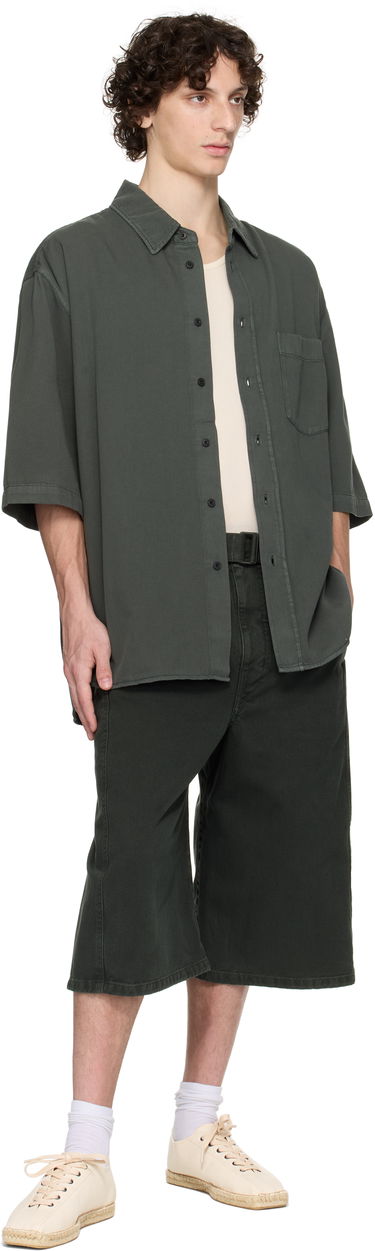 Košeľa LEMAIRE Lemaire Short Sleeve Denim Shirt Zelené | SH1174 LD1041, 3