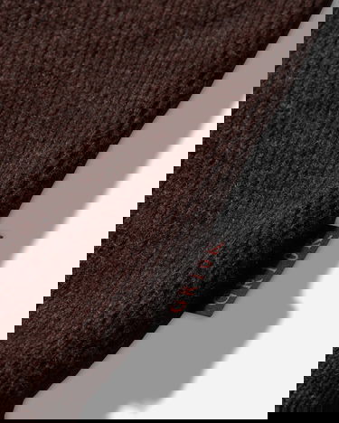 Sveter GR10K Felted Half-Zip Sweater with Drawstring Hem Hnedá | CGB42200JE26 26, 4