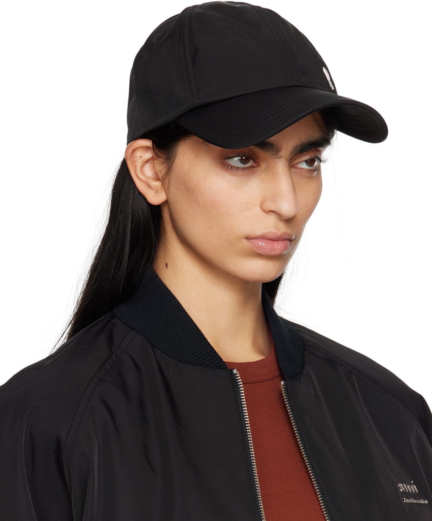 Šiltovka AMI AMI De Coeur Stud Twill Cap Čierna | UCP023.PA0007, 1