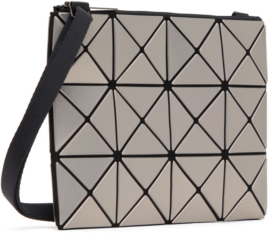 Taška cez rameno BAO BAO ISSEY MIYAKE Geometric Pattern Metallic Crossbody Bag Šedá | BB46AG626, 1