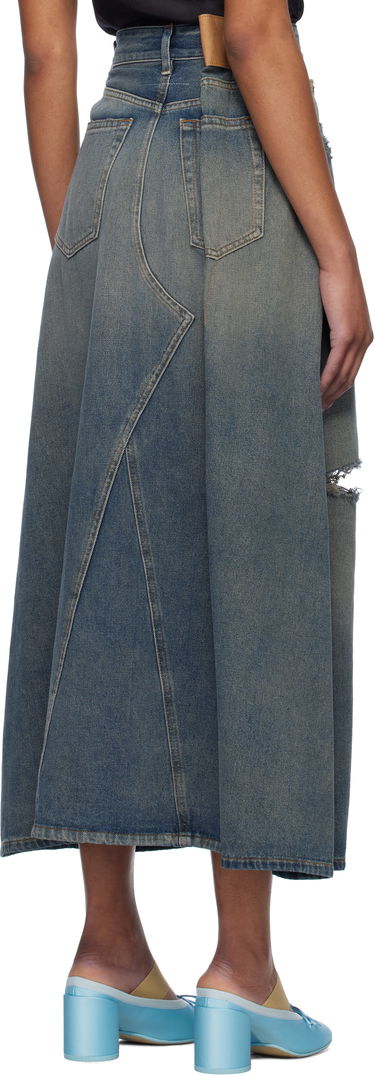 Sukňa Maison Margiela Maison Margiela Darting Denim Midi Skirt Modrá | S52ME0022 M30017, 2