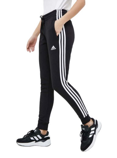 Tepláky adidas Performance Essentials 3-Stripes French Terry Cuffed Čierna | IC8770